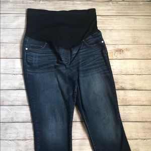 Maternity high waist, ankle skinny jeans